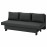 Доставка из Польши ALVDALEN Rozkladana sofa 3-osobowa, Knisa ciemnoszary ИКЕА-80462596, ЕВРОИКЕА Калининград