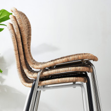 Доставка из Польши ⭐⭐⭐⭐⭐ ALVSTA krzeslo, wykonano recznie rattan/Sefast chrom,ИКЕА-59481568, Евро Икеа Калининград