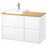 Доставка из Польши ANGSJON / BACKSJON szafka pod umyw/umywalka/bateria, polysk bialy/bambus, 102x49x71 cm ИКЕА-49528439, ЕВРОИКЕА Калининград