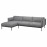 Доставка из Польши APPLARYD sofa 3-osobowa z szezlongiem, Lejde szary-czarny ИКЕА-69418067, ЕВРОИКЕА Калининград