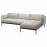 Доставка из Польши APPLARYD sofa 3-osobowa z szezlongiem, Lejde jasnoszary ИКЕА-09418051, ЕВРОИКЕА Калининград