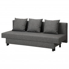 Доставка из Польши ⭐⭐⭐⭐⭐ ASARUM 3-х местный диван-кровать, темно-серый,ИКЕА-20501440, Евро Икеа Калининград