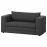 Доставка из Польши ASKEBY sofa 2-osobowa rozkladana, Knisa ciemnoszary ИКЕА-50514846, ЕВРОИКЕА Калининград