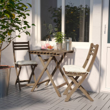 ⭐⭐⭐⭐⭐ ASKHOLMEN Стол, сад, складной морилка светло-коричневый, 60x62 cm,IKEA-60240035, Евро Икеа Калининград