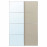Доставка из Польши AULI / MEHAMN Drzwi przesuwne, aluminium lustro/2str bezowy, 150x236 cm ИКЕА-09560577, ЕВРОИКЕА Калининград