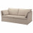 Доставка из Польши BACKSALEN sofa 3-osobowa, Katorp naturalny ИКЕА-49393162, ЕВРОИКЕА Калининград