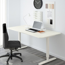 Доставка из Польши ⭐⭐⭐⭐⭐ BEKANT podstawa sit/stand, blat stl, el, bialy, 160x80 cm,ИКЕА-00255256, Евро Икеа Калининград