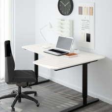 Доставка из Польши ⭐⭐⭐⭐⭐ BEKANT podstawa sit/stand, stl nr, el, czarny, 160x110 cm,ИКЕА-90252970, Евро Икеа Калининград