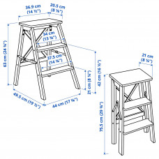 ⭐⭐⭐⭐⭐ BEKVAM лестница, 3 градусов, бук, 63 cm,IKEA-90190411, Евро Икеа Калининград