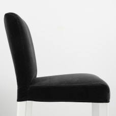 Доставка из Польши ⭐⭐⭐⭐⭐ BERGMUND Барный стул со спинкой, белый/Djuparp темно-серый, 62 cm,ИКЕА-89399765, Евро Икеа Калининград