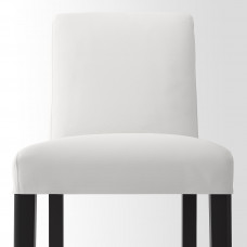 Доставка из Польши ⭐⭐⭐⭐⭐ BERGMUND Барный стул со спинкой, черный/Inseros белый, 62 cm,ИКЕА-79384694, Евро Икеа Калининград