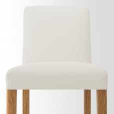 Доставка из Польши ⭐⭐⭐⭐⭐ BERGMUND Барный стул со спинкой, имитация дуб/Inseros белый, 75 cm,ИКЕА-99384674, Евро Икеа Калининград