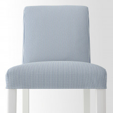 Доставка из Польши ⭐⭐⭐⭐⭐ BERGMUND Барный стул со спинкой, белый/темно-синий Rommele/белый, 75 cm,ИКЕА-69399752, Евро Икеа Калининград