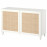Доставка из Польши BESTA kombinacja z drzwiami, bialy Studsviken/Kabbarp/bialy wyplatana topola, 120x42x74 cm ИКЕА-29421444, ЕВРОИКЕА Калининград