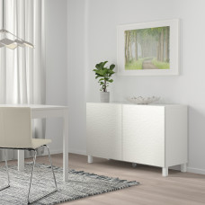 Доставка из Польши ⭐⭐⭐⭐⭐ BESTA kombinacja z drzwiami, bialy/Laxviken/Stubbarp bialy, 120x42x74 cm,ИКЕА-49209989, Евро Икеа Калининград