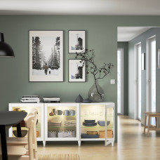 Доставка из Польши ⭐⭐⭐⭐⭐ BESTA kombinacja z drzwiami, bialy/Ostvik/Kabbarp biale szklo przezroczyste, 180x42x74 cm,ИКЕА-29384903, Евро Икеа Калининград