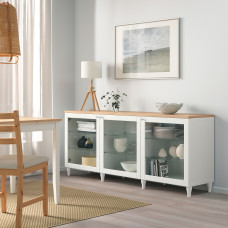 Доставка из Польши ⭐⭐⭐⭐⭐ BESTA kombinacja z drzwiami, bialy/Ostvik/Kabbarp biale szklo przezroczyste, 180x42x76 cm,ИКЕА-19387756, Евро Икеа Калининград