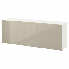 Доставка из Польши BESTA kombinacja z drzwiami, bialy/Selsviken wysoki polysk bez, 180x42x65 cm ИКЕА-49324989, ЕВРОИКЕА Калининград