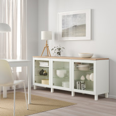 Доставка из Польши ⭐⭐⭐⭐⭐ BESTA kombinacja z drzwiami, bialy/Sindvik/Stubbarp biale szklo przezroczyste, 180x42x76 cm,ИКЕА-19419074, Евро Икеа Калининград