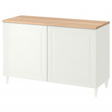 Доставка из Польши BESTA kombinacja z drzwiami, bialy/Smeviken/Kabbarp bialy, 120x42x76 cm ИКЕА-49387726, ЕВРОИКЕА Калининград