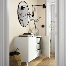Доставка из Польши ⭐⭐⭐⭐⭐ BESTA kombinacja z drzwiami, bialy/Sutterviken/Kabbarp bialy, 120x42x74 cm,ИКЕА-29384875, Евро Икеа Калининград