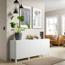 Доставка из Польши ⭐⭐⭐⭐⭐ BESTA kombinacja z drzwiami, bialy/Vasterviken/Stubbarp bialy, 180x42x74 cm,ИКЕА-89421747, Евро Икеа Калининград