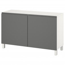 Доставка из Польши BESTA kombinacja z drzwiami, bialy/Vasterviken/Stubbarp ciemnoszary, 120x42x74 cm ИКЕА-79421432, ЕВРОИКЕА Калининград