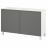 Доставка из Польши BESTA kombinacja z drzwiami, bialy/Vasterviken/Stubbarp ciemnoszary, 120x42x74 cm ИКЕА-79421432, ЕВРОИКЕА Калининград
