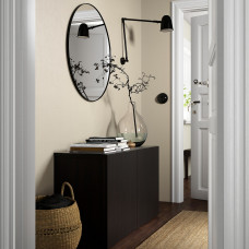 Доставка из Польши ⭐⭐⭐⭐⭐ BESTA kombinacja z drzwiami, czarnybraz/Lappviken czarnybraz, 120x42x65 cm,ИКЕА-59324540, Евро Икеа Калининград