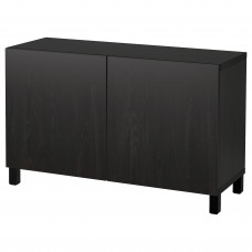 Доставка из Польши BESTA kombinacja z drzwiami, czarnobraz/Lappviken/Stubbarp czarnobraz, 120x42x74 cm ИКЕА-99209821, ЕВРОИКЕА Калининград