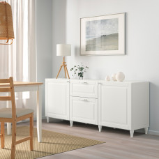 Доставка из Польши ⭐⭐⭐⭐⭐ BESTA kombinacja z szufladami, bialy/Smeviken/Kabbarp bialy, 180x42x74 cm,ИКЕА-49412679, Евро Икеа Калининград