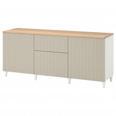 Доставка из Польши BESTA kombinacja z szufladami, bialy/Sutterviken/Kabbarp szarobezowy, 180x42x76 cm ИКЕА-49387793, ЕВРОИКЕА Калининград