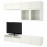 Доставка из Польши BESTA kombinacja na TV/szklane drzwi, bialy/Hanviken biale szklo przezroczyste, 240x42x231 cm ИКЕА-49412354, ЕВРОИКЕА Калининград