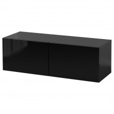 Доставка из Польши BESTA kombinacja szafek sciennych, czarnybraz/Selsviken czarny, 120x42x38 cm ИКЕА-59439862, ЕВРОИКЕА Калининград