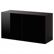 Доставка из Польши BESTA kombinacja szafek sciennych, czarnybraz/Selsviken czarny, 120x42x64 cm ИКЕА-49440795, ЕВРОИКЕА Калининград