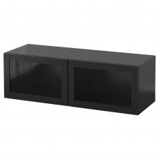 Доставка из Польши BESTA kombinacja szafek sciennych, czarnybraz/Sindvik, 120x42x38 cm ИКЕА-19439864, ЕВРОИКЕА Калининград