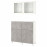 Доставка из Польши BESTA kombinacja regalowa z drzw/szuf, bialy Kallviken/Stubbarp/jasnoszary imitacja betonu, 120x42x213 cm ИКЕА-79436042, ЕВРОИКЕА Калининград