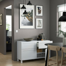 Доставка из Польши ⭐⭐⭐⭐⭐ BESTA kombinacja regalowa z drzw/szuf, bialy/Hanviken/Stubbarp bialy, 120x42x74 cm,ИКЕА-29412604, Евро Икеа Калининград