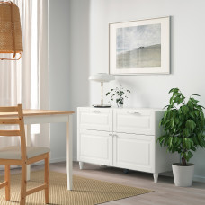Доставка из Польши ⭐⭐⭐⭐⭐ BESTA kombinacja regalowa z drzw/szuf, bialy/Smeviken/Kabbarp bialy, 120x42x74 cm,ИКЕА-59412612, Евро Икеа Калининград
