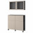 Доставка из Польши BESTA kombinacja regalowa z drzw/szuf, czarnybraz Lappviken/Stubbarp/jasny szarobezowy szklo bezbarwne, 120x42x213 cm ИКЕА-39436039, ЕВРОИКЕА Калининград