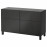 Доставка из Польши BESTA kombinacja regalowa z drzw/szuf, czarnybraz/Lappviken/Stubbarp czarnybraz, 120x42x74 cm ИКЕА-09195300, ЕВРОИКЕА Калининград