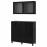 Доставка из Польши BESTA kombinacja regalowa z drzw/szuf, czarnybraz/Selsviken/Stubbarp polysk/czarne przezroczyste szklo, 120x42x213 cm ИКЕА-29436049, ЕВРОИКЕА Калининград