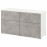 Доставка из Польши BESTA kombinacja regalowa z drzw/szuf, bialy Kallviken/jasnoszary imitacja betonu, 120x42x65 cm ИКЕА-19417857, ЕВРОИКЕА Калининград