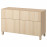 Доставка из Польши BESTA kombinacja regalowa z drzw/szuf, dab bejcowany na bialo/Lappviken/Stubbarp dab bejcowany na bialo, 120x42x74 cm ИКЕА-39195308, ЕВРОИКЕА Калининград