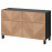 Доставка из Польши BESTA kombinacja regalowa z drzw/szuf, czarnybraz/Hedeviken/Stubbarp okl deb, 120x42x74 cm ИКЕА-79421516, ЕВРОИКЕА Калининград
