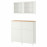 Доставка из Польши BESTA kombinacja regalowa z drzw/szuf, bialy Smeviken/Ostvik/Kabbarp biale szklo przezroczyste, 120x42x240 cm ИКЕА-39412811, ЕВРОИКЕА Калининград