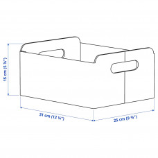 Доставка из Польши ⭐⭐⭐⭐⭐ BESTA pudelko, szary, 25x31x15 cm,ИКЕА-00307552, Евро Икеа Калининград