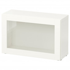Доставка из Польши BESTA witryna, bialy/Sindvik biale szklo przezroczyste, 60x22x38 cm ИКЕА-79046707, ЕВРОИКЕА Калининград