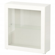 Доставка из Польши BESTA witryna, bialy/Sindvik biale szklo przezroczyste, 60x22x64 cm ИКЕА-09046942, ЕВРОИКЕА Калининград