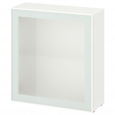Доставка из Польши BESTA witryna, bialy Glassvik/biel/jasna zielen szklo matowe, 60x22x64 cm ИКЕА-69489106, ЕВРОИКЕА Калининград